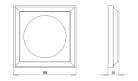 Holzrahmen quadratisch Buche I