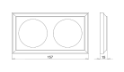 Holzrahmen quadratisch Buche II